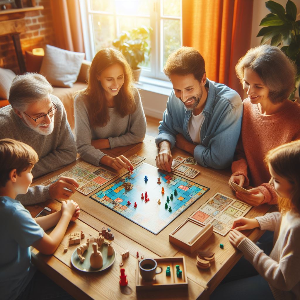 Jeux de société en famille