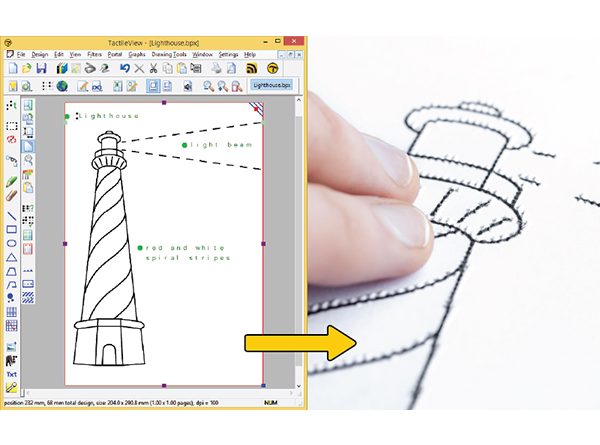 Logiciel de conception relief TactileView