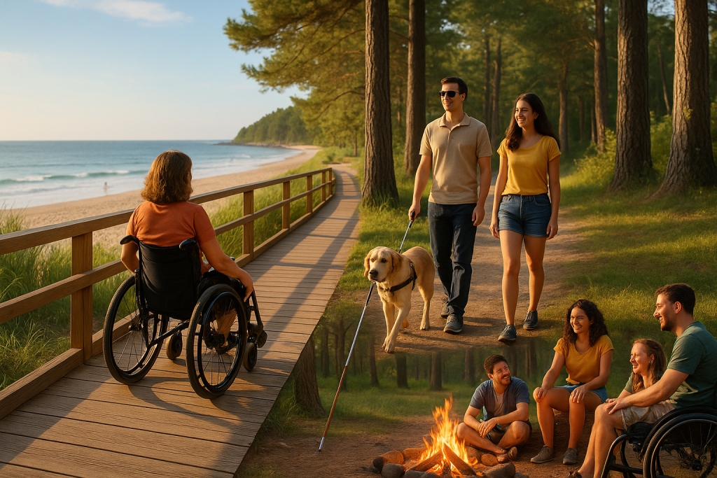 Illustration : vacances adaptées - Image générée par IA