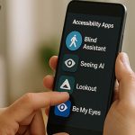 Les meilleures applications mobiles pour les déficients visuels en 2025 - Image générée par IA