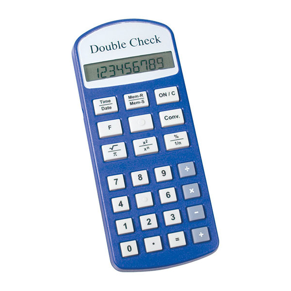 Calculatrice parlante DoubleCheck pour aveugle