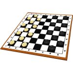 Jeu de Dames magnétique en braille avec repères tactiles pour aveugle ou malvoyant